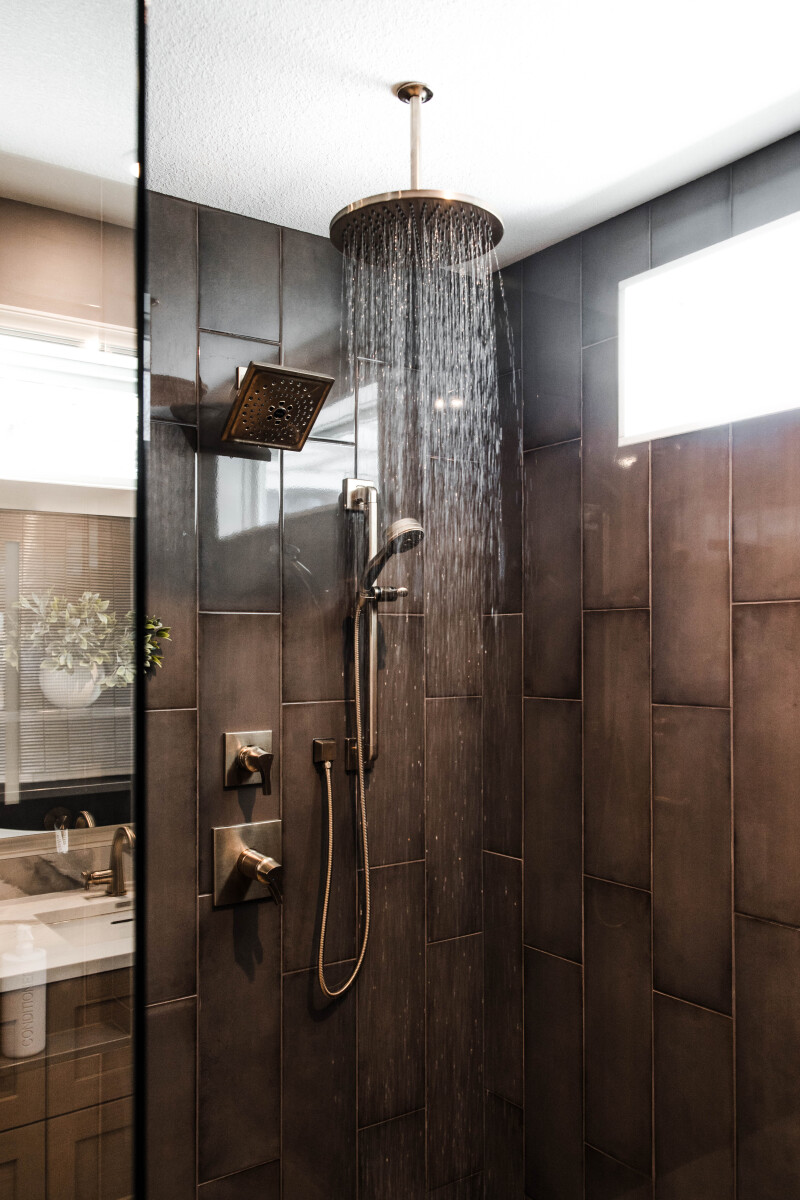 Rain Shower Head in Primary Shower