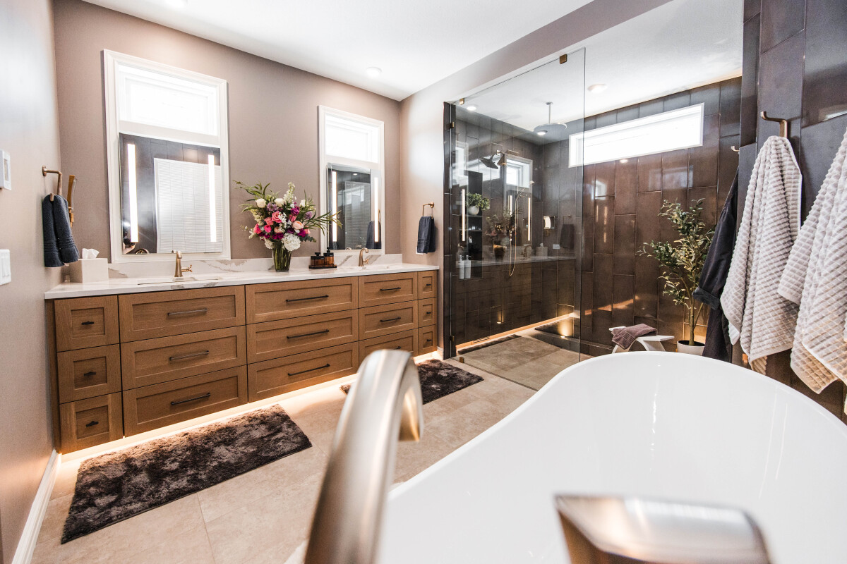 Primary Suite Remodel Designed and Built by Discrete Designs 