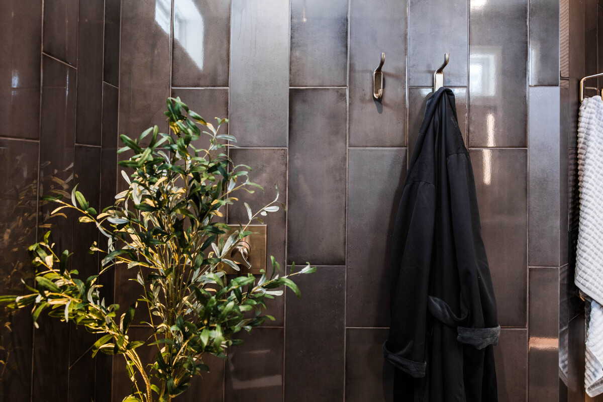 Robe Hooks inside of walk-in primary shower